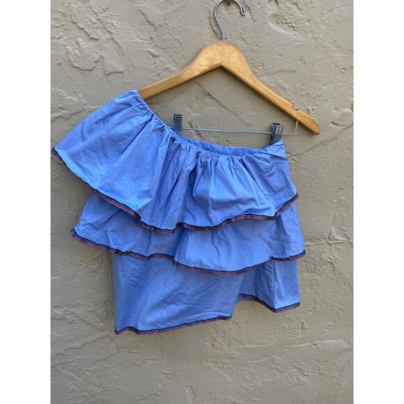Saks fifth Ave one shoulder tiered shirt - Picture 1 of 6